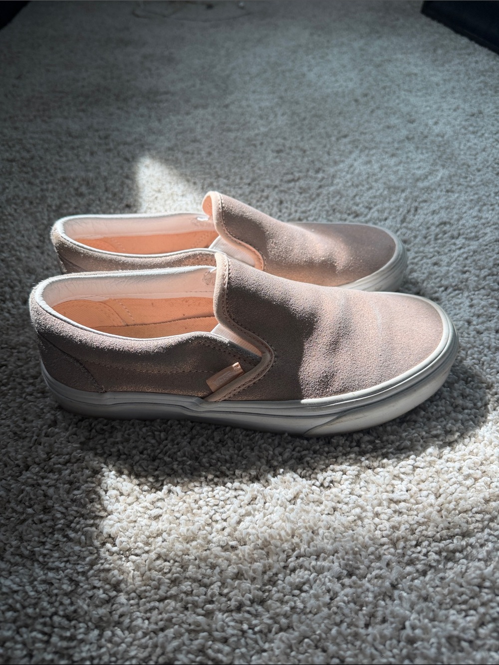 Vans Slip-On Sneakers in Light Pink